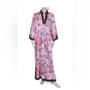 I. Magnin Women’s Caftan Style Floral Dress Size L